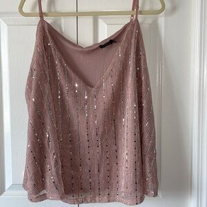 Boohoo Sparkly Tank Top